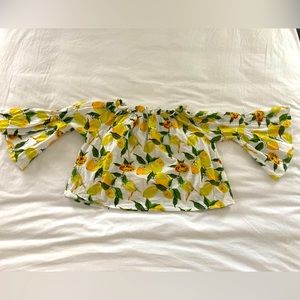 Lemon 🍋 Off Shoulder Top size medium